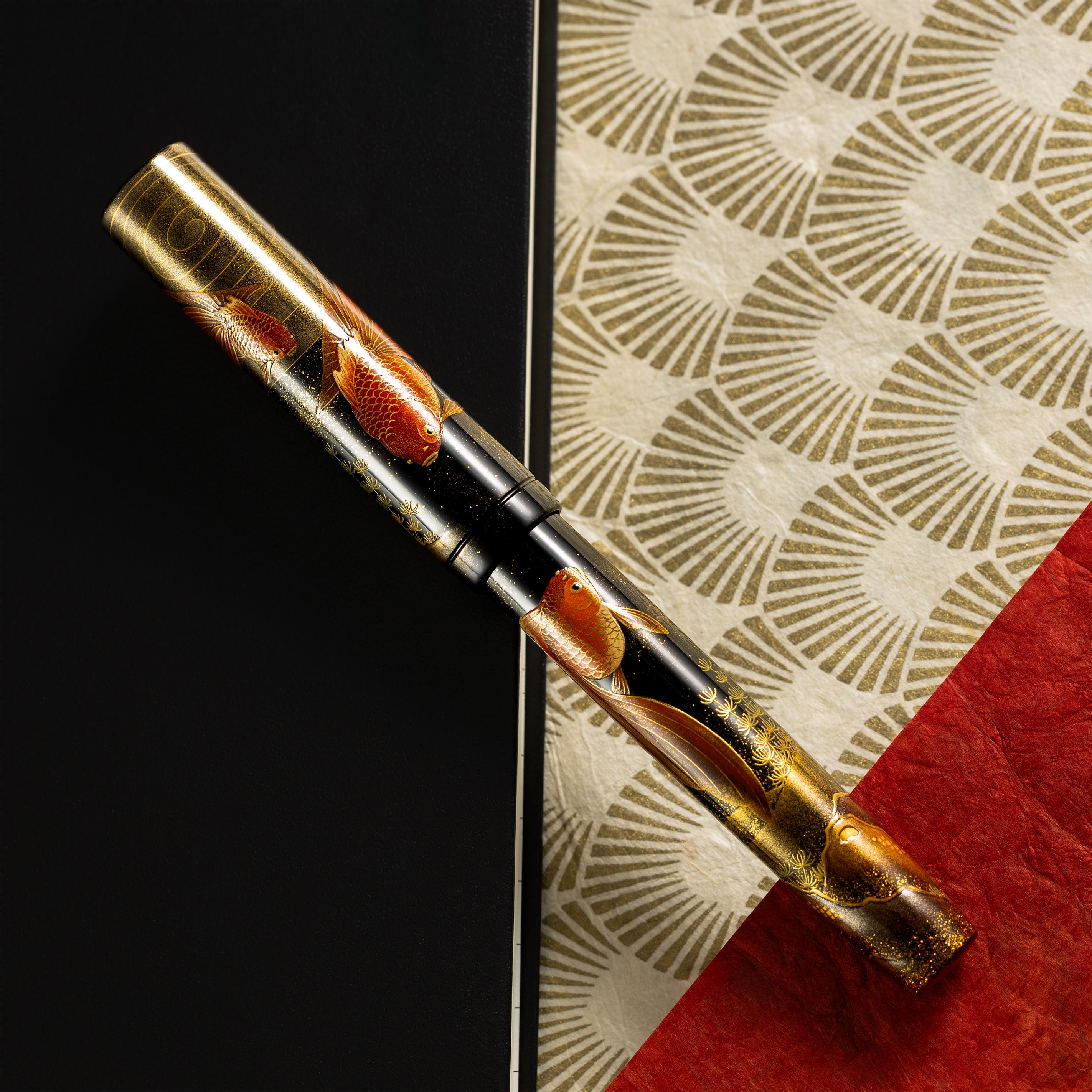 Namiki Emperor Goldfish Fountain Pen – Japanese Maki-e Luxury Masterpiece - Pen Boutique Ltd