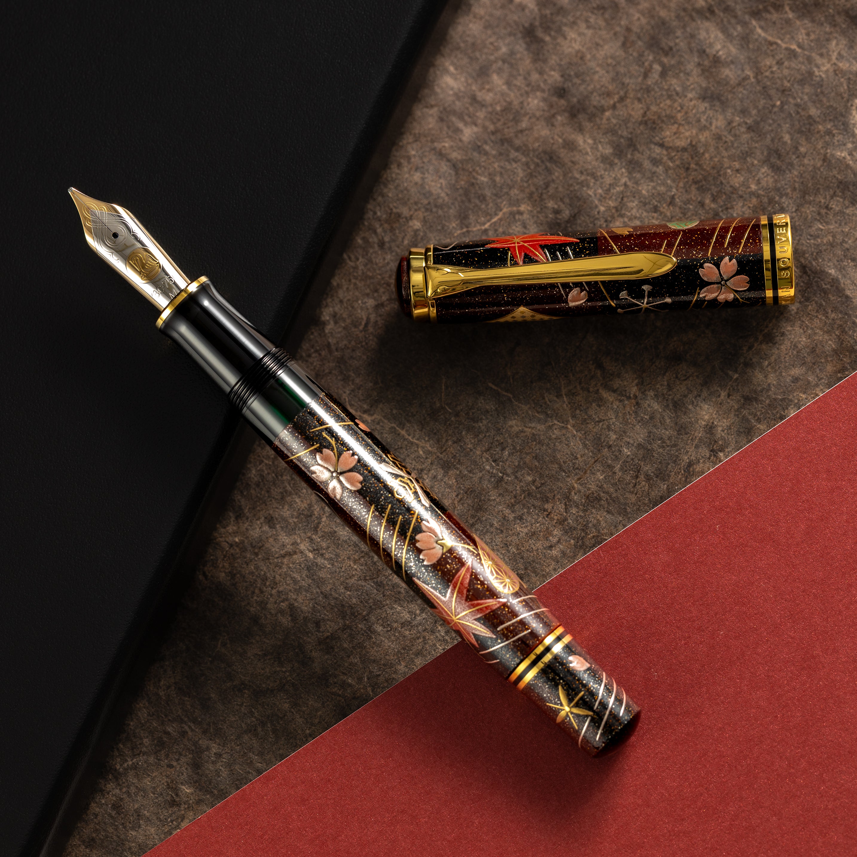 Pelikan Souveran M1000 Fountain Pen - Limited Edition - "Maki-e Four Seasons Lucky Charm"
