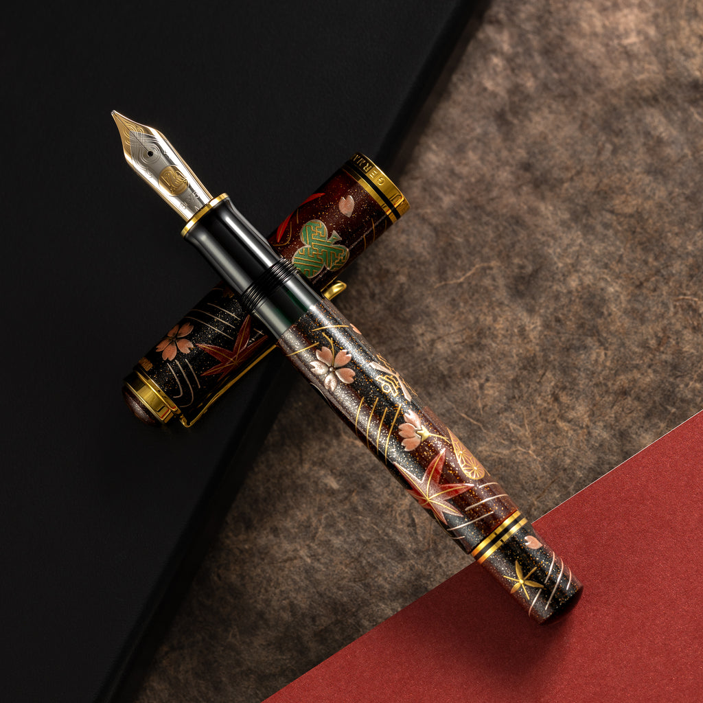 Pelikan Souveran M1000 Fountain Pen - Limited Edition - "Maki-e Four Seasons Lucky Charm"