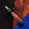 Delta Limited Edition Fountain Pen - Four Rings Crimson Night - Palladium Trim - Steel Nib - Pen Boutique Ltd