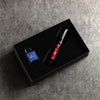 Delta Limited Edition Fountain Pen - Four Rings Crimson Night - Palladium Trim - Steel Nib - Pen Boutique Ltd