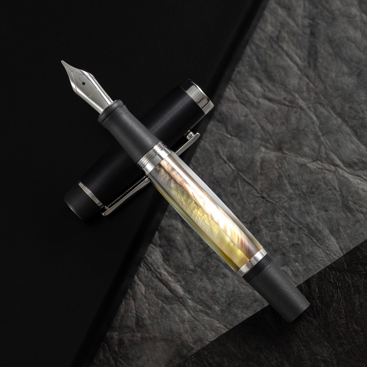 Opus 88 Fountain Pen - Black Mother of Pearl Shell