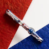 Conklin Mark Twain Crescent Fountain Pen - Limited Edition - USA 250 - Chrome Trim - Pen Boutique Ltd