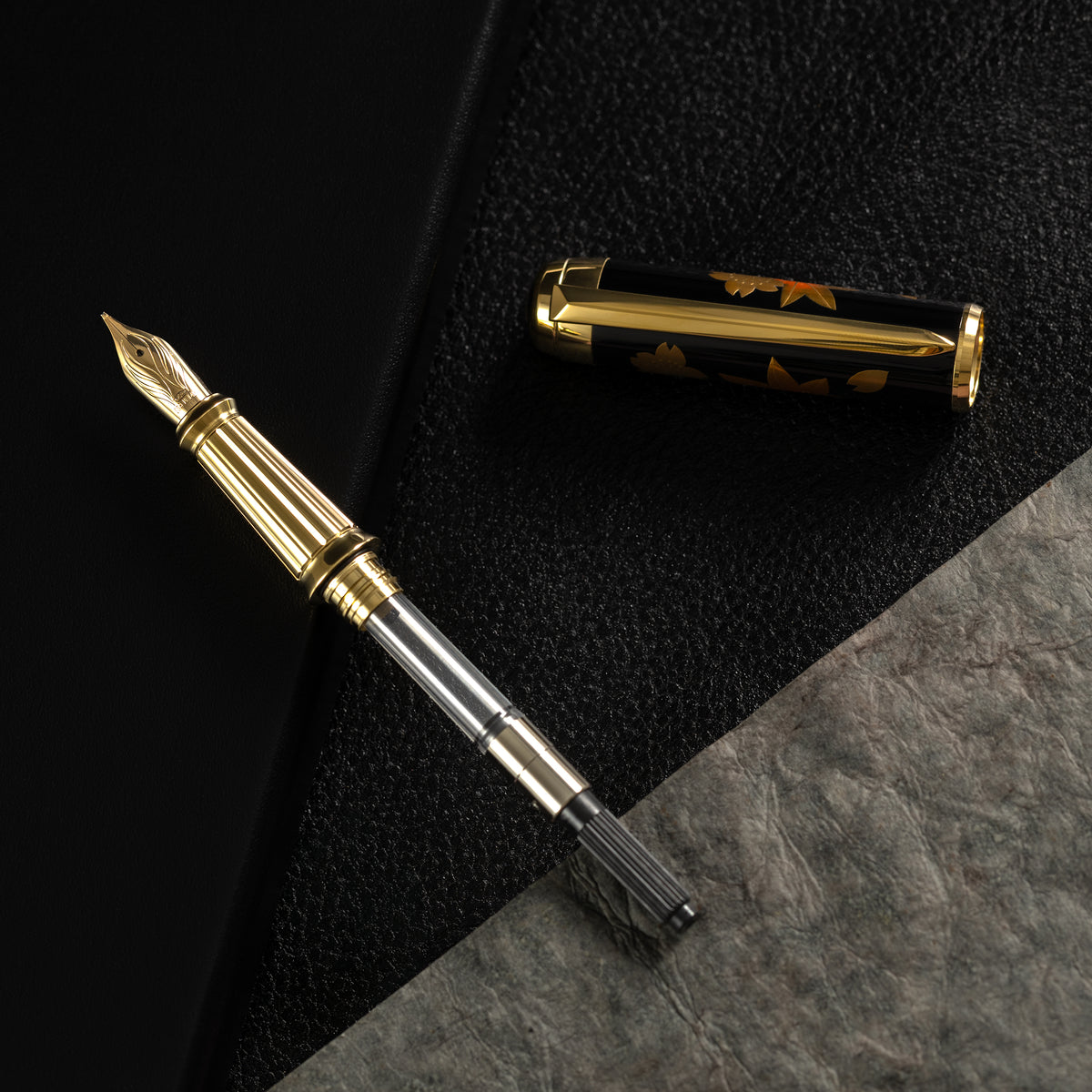 S T Dupont Line D Eternity XL Fountain Pen - Maki-E Ryusui Shunju-Pen Boutique Ltd