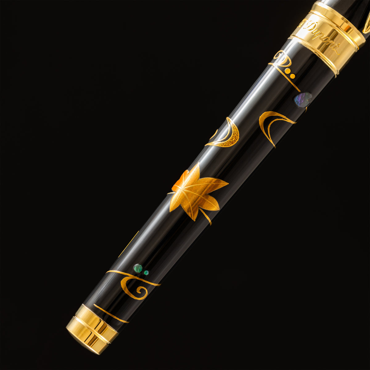S T Dupont Line D Eternity XL Fountain Pen - Maki-E Ryusui Shunju - Pen Boutique Ltd