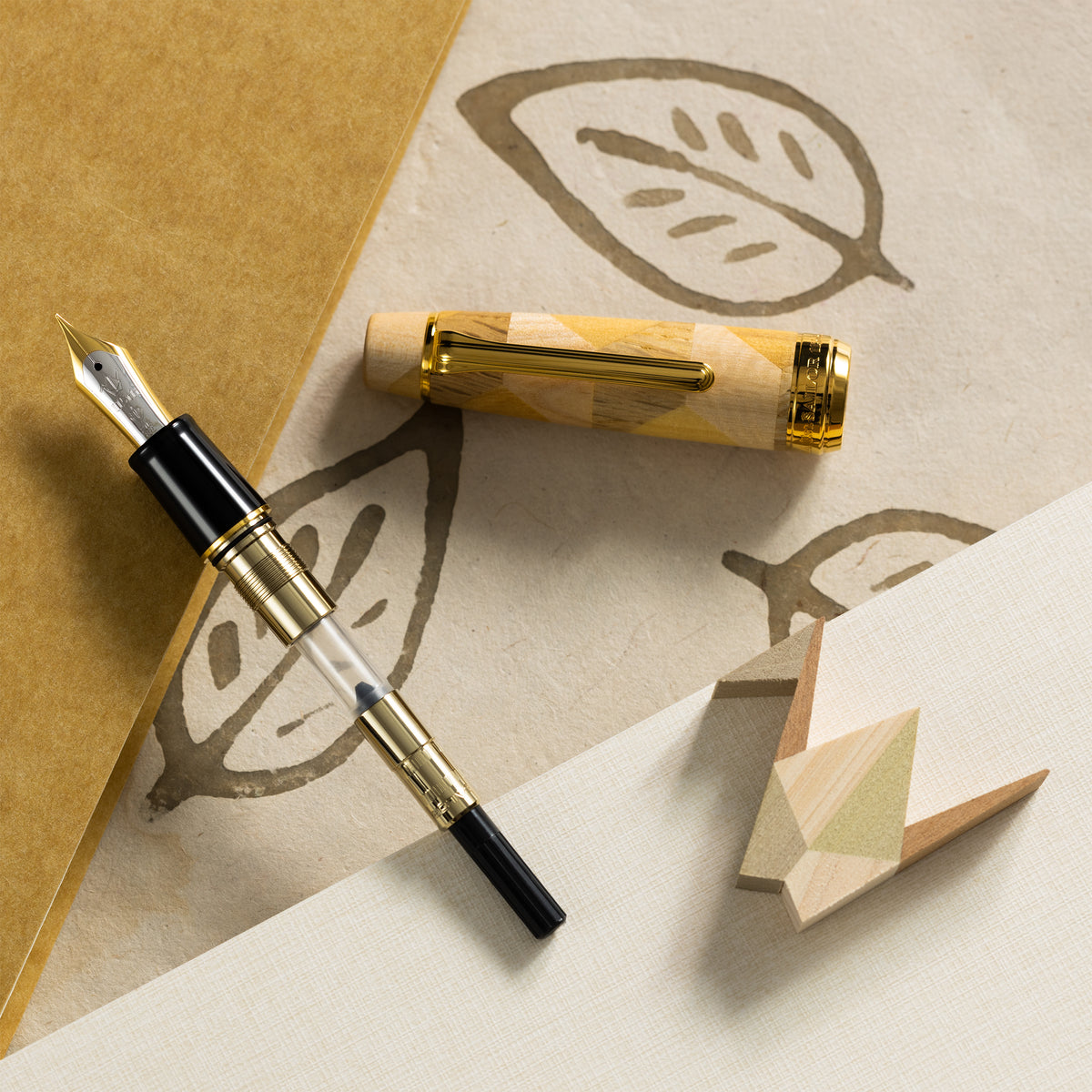 Sailor Fountain Pen -  Commemorative - 115th Anniversary Hiroshima Yosegi Zaiku (Limited Edition)
