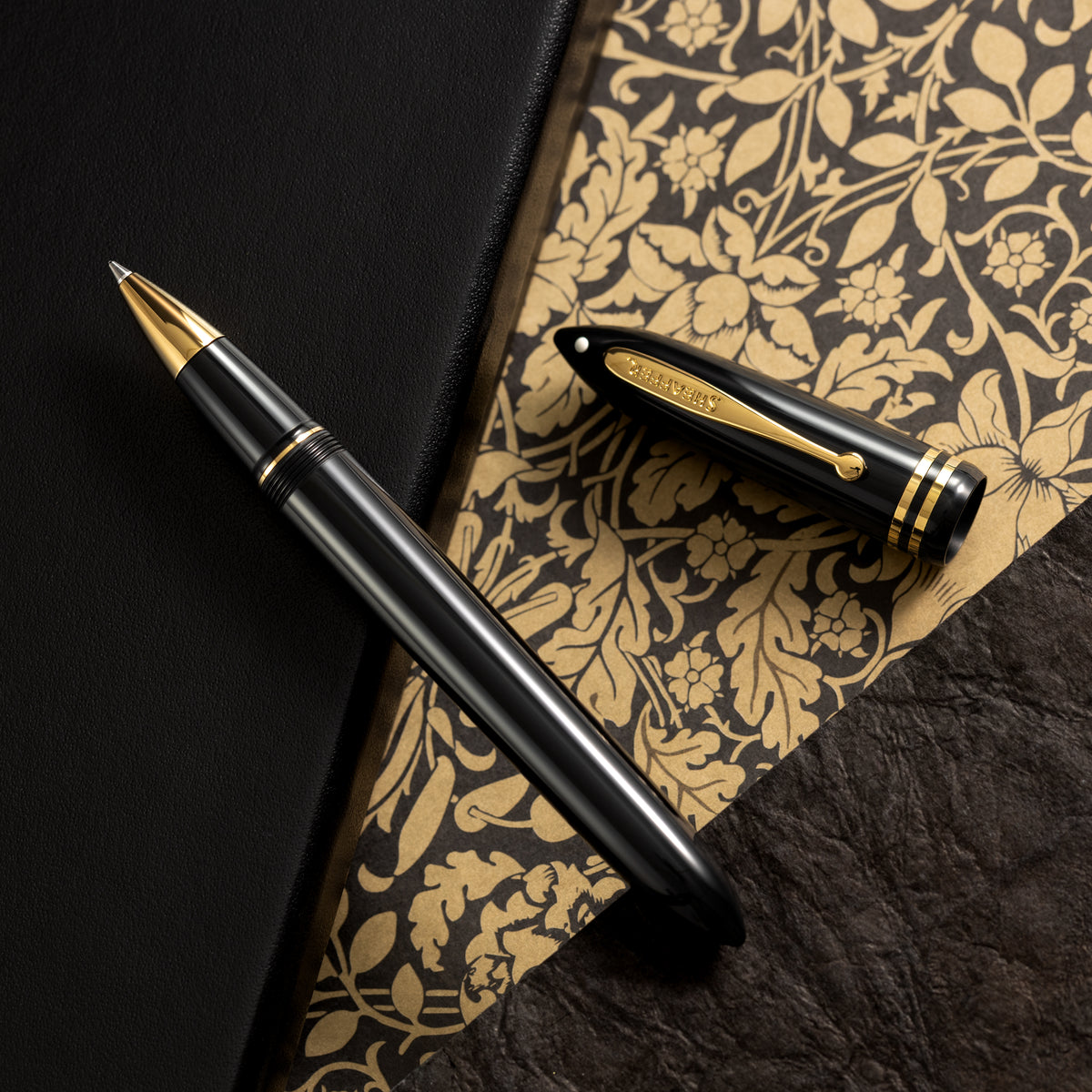 Sheaffer Balance III E893 Rollerball Pen - Glossy Black - Gold Trim - Pen Boutique Ltd