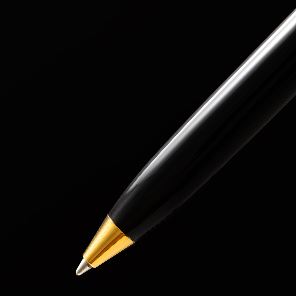 Sheaffer Balance III E893 Ballpoint Pen - Glossy Black - Gold Trim