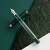 Pelikan Souveran Fountain Pen - M815 Metal Striped Green (Special Edition) - Pen Boutique Ltd