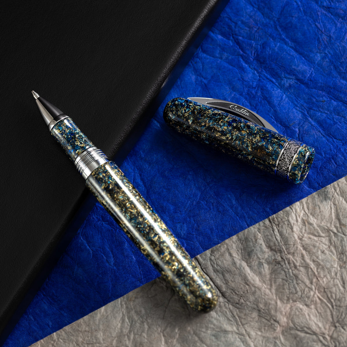 Conklin 1898 Collection Rollerball Pen - Solaris Blue - Chrome Trim (Limited Edition) - Pen Boutique Ltd