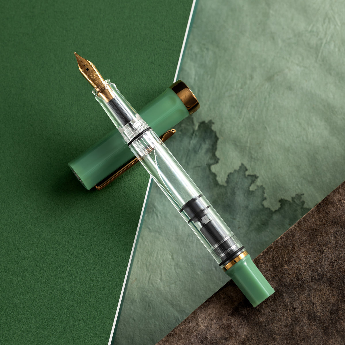 TWSBI Eco Fountain Pen - Jade Jelly - Bronze Trim - Pen Boutique Ltd
