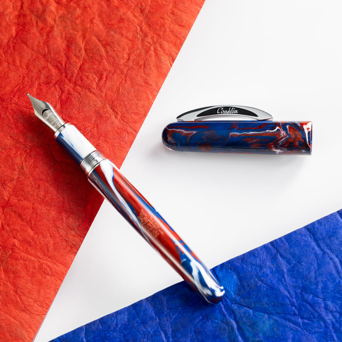 Conklin Streamline Fountain Pen - USA 250 - Chrome Trim (Limited Edition) - Pen Boutique Ltd