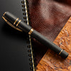 Visconti Homo Sapiens Fountain Pen – Volcano Lava Black – Bronze Trim-Pen Boutique Ltd