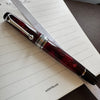 On Sale: Aurora Optima Auroloide Fountain Pen - Burgundy - Silver Trim-Pen Boutique Ltd
