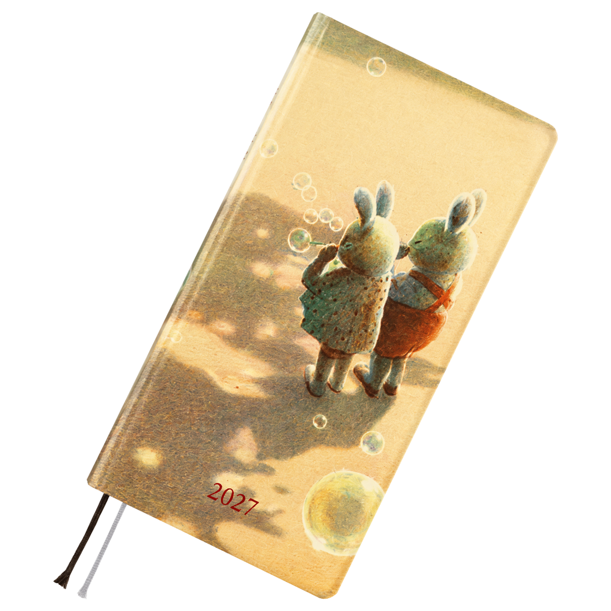Hobonichi 2027 Light Hardcover English Book - Akiko Miyakoshi: Once, in Spring - Tall & Slim (Weeks - January Start)-Pen Boutique Ltd