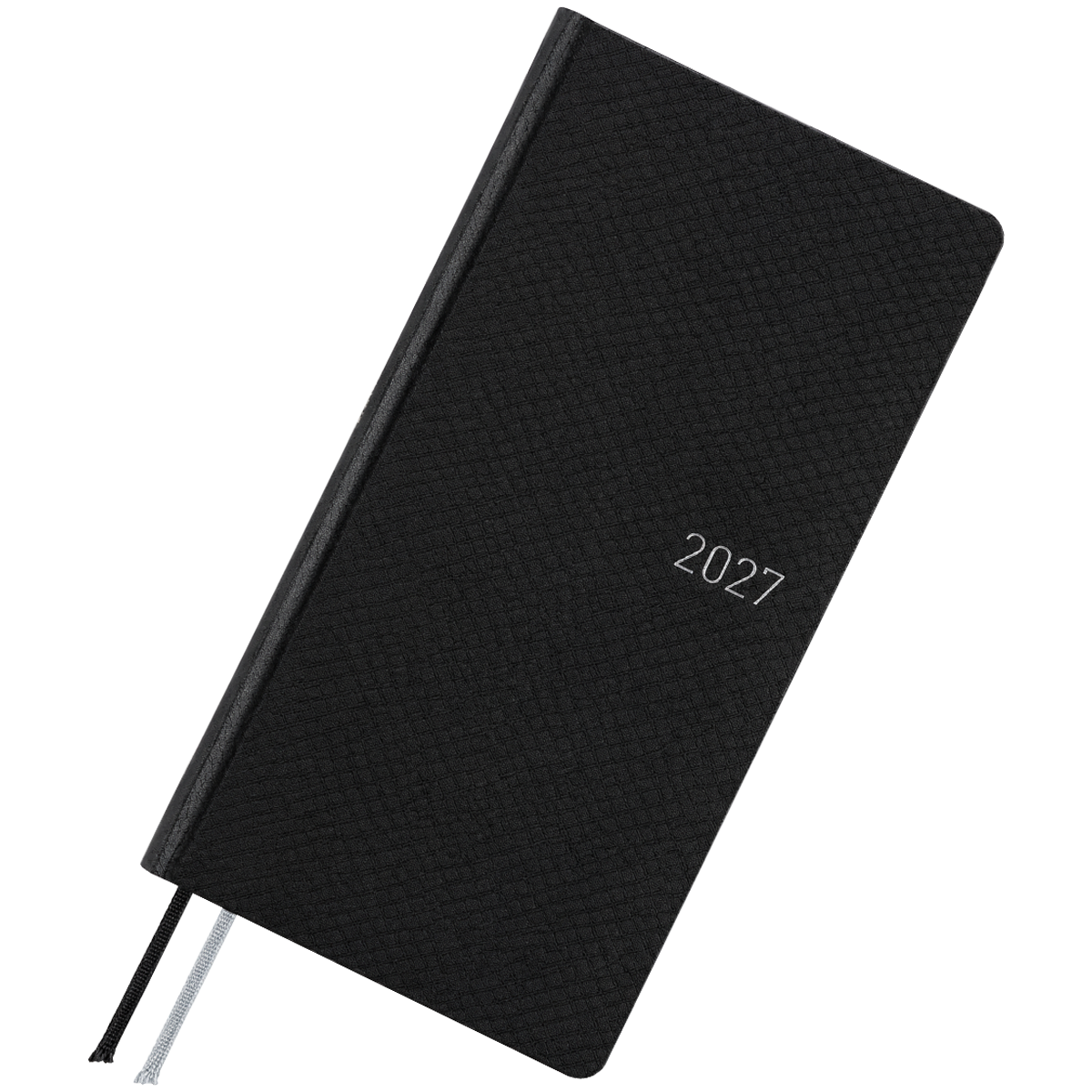 Hobonichi 2027 Light Hardcover English Book - Paper Series: Black Argyle - Tall & Slim (Weeks - January Start)-Pen Boutique Ltd