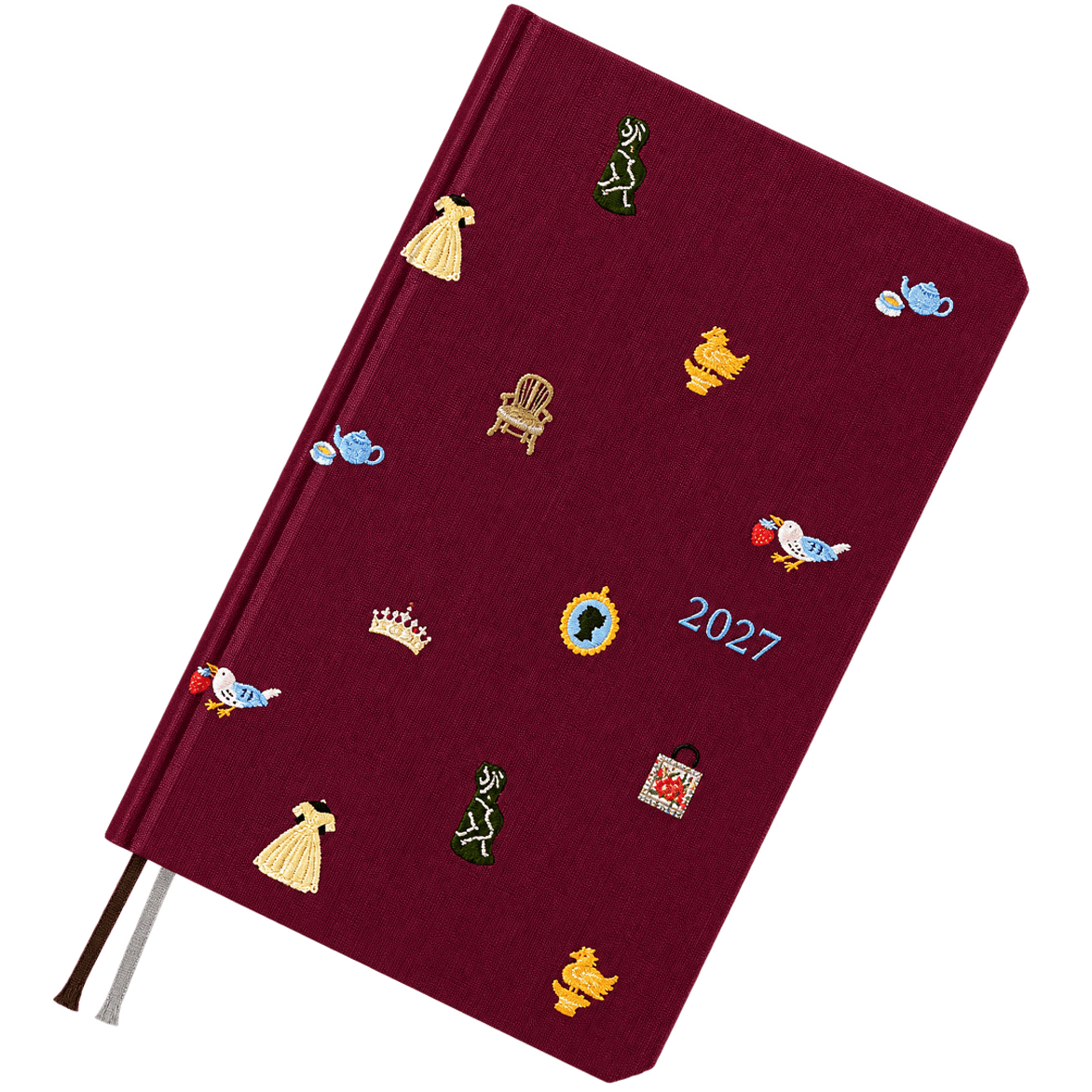Hobonichi 2027 Light Hard Cover English Book - V&A Series: Welcome to the V&A - Tall & Slim (Weeks - January Start) - Pen Boutique Ltd