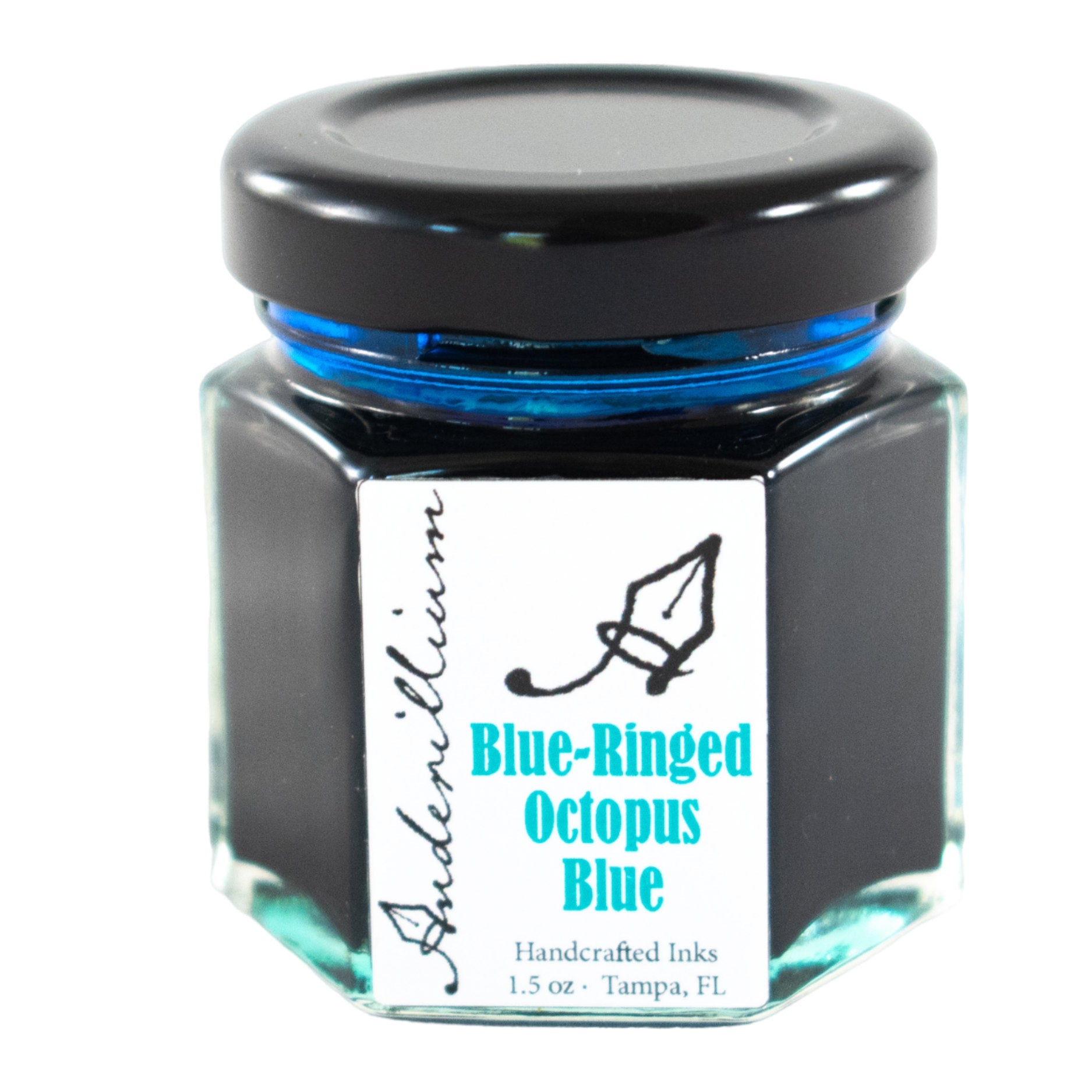 Anderillium Cephalopod Ink - Blue-Ringed Octopus Blue - 1.5 oz-Pen Boutique Ltd