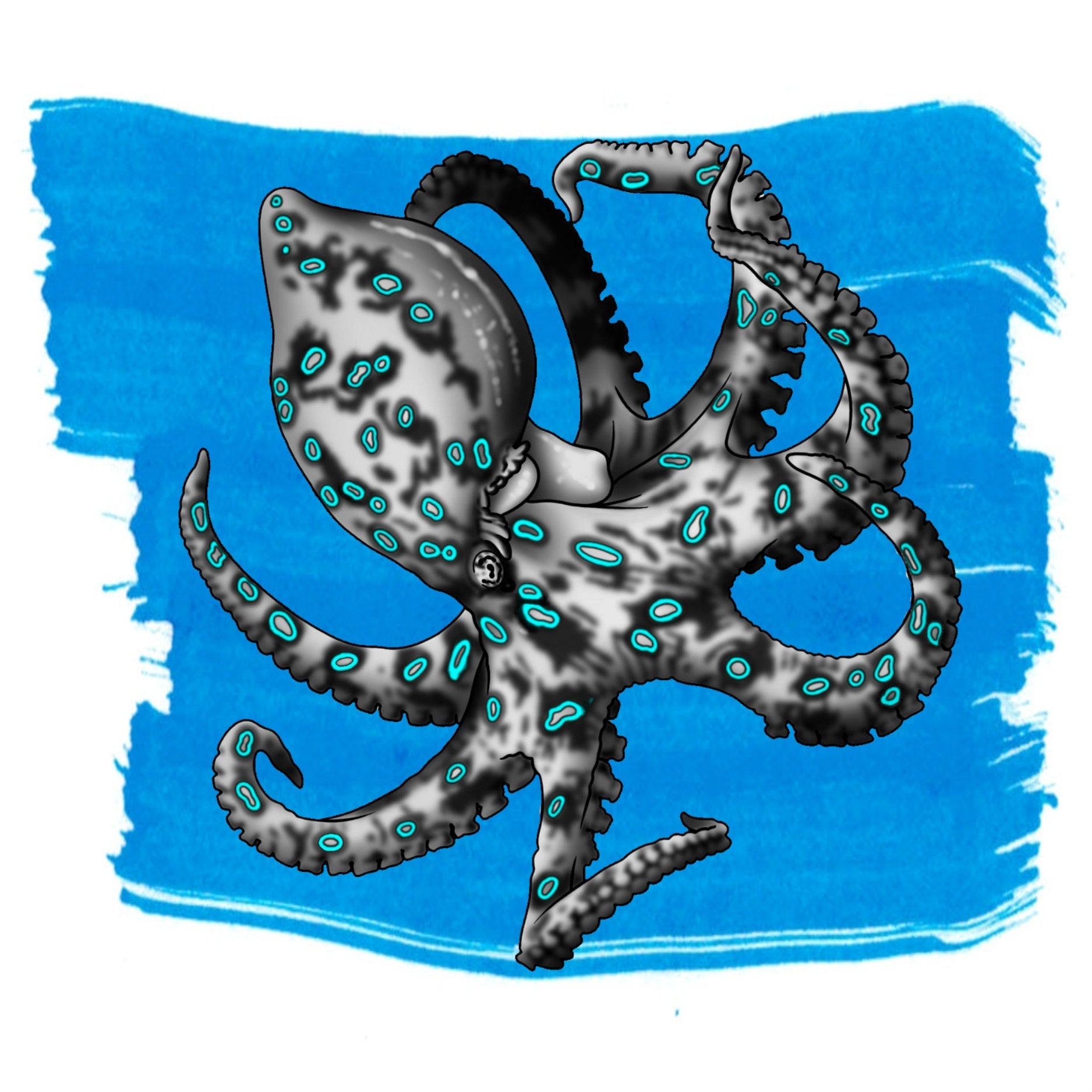 Anderillium Cephalopod Ink - Blue-Ringed Octopus Blue - 1.5 oz-Pen Boutique Ltd