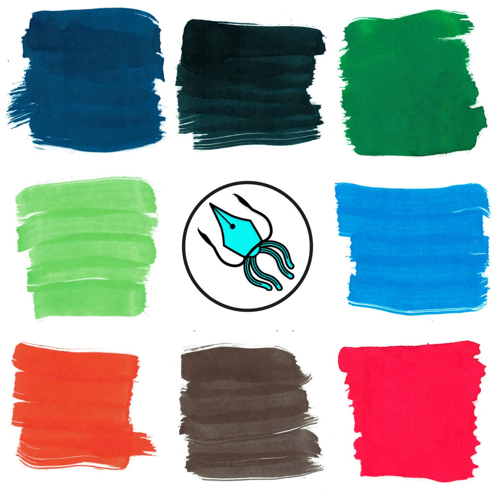 Anderillium Sample Ink Set - Cephalopod - 0.5 oz (8 Colors)-Pen Boutique Ltd