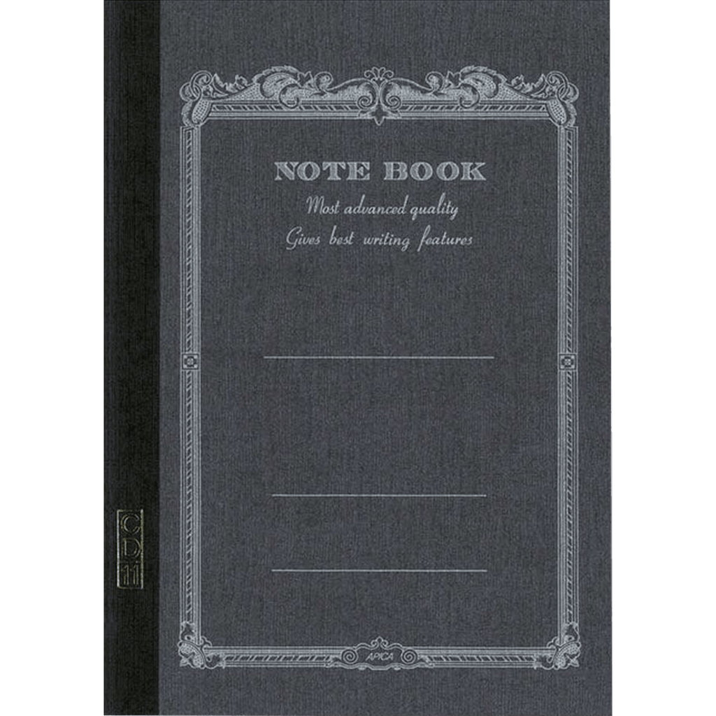 Apica Notebook - Black - White Sheets - Line - A7 - Pen Boutique Ltd