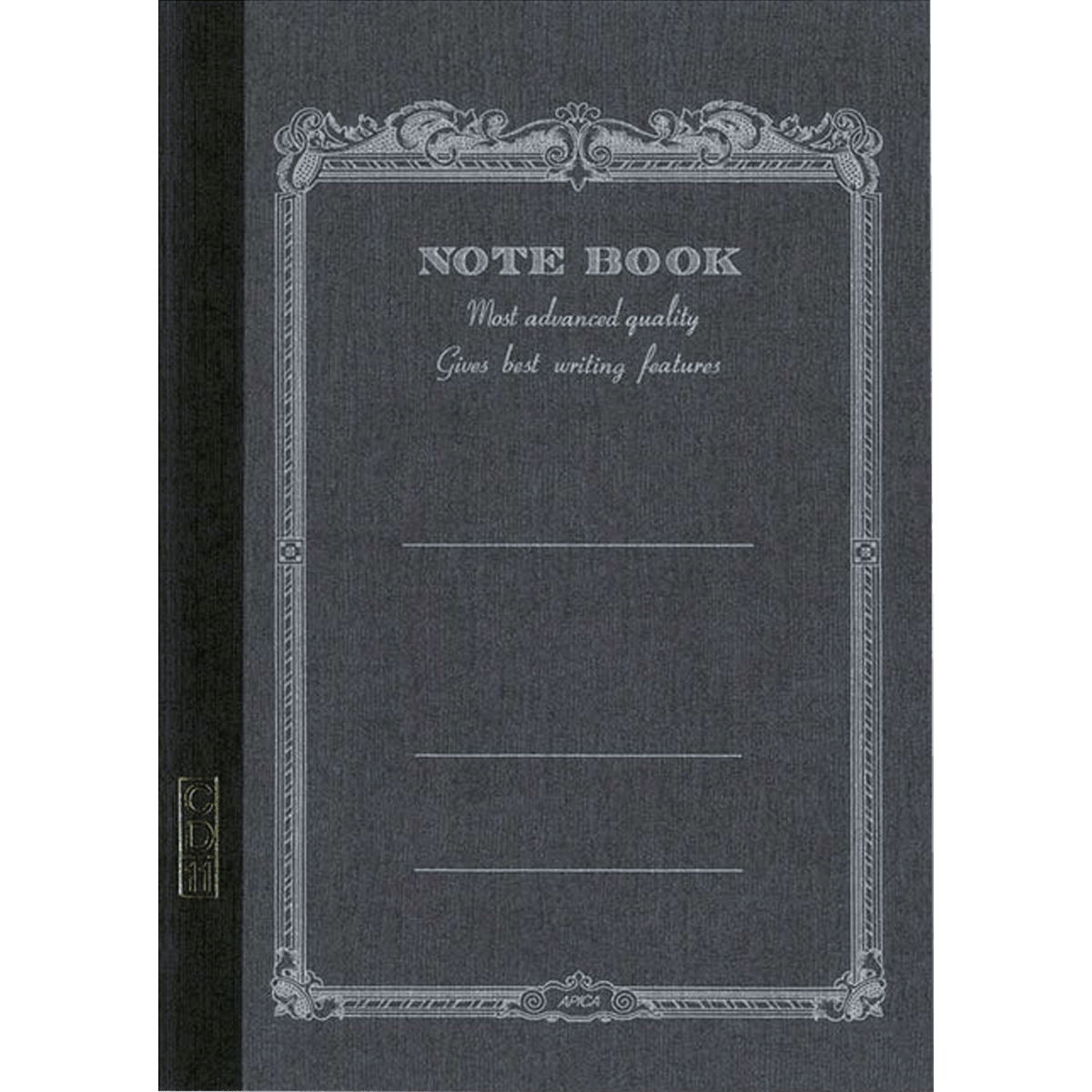 Apica Notebook - Black - White Sheets - Line - A7 - Pen Boutique Ltd