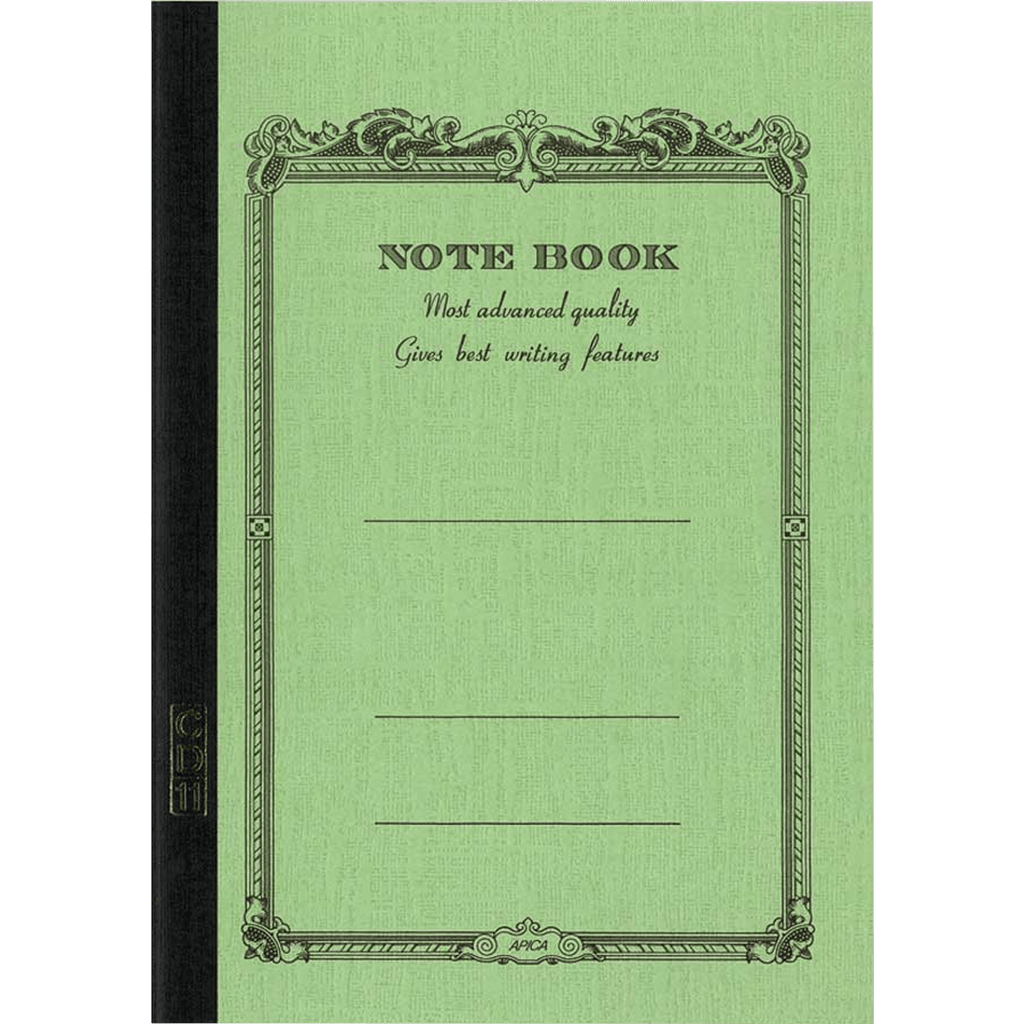 Apica Notebook - Green - White Sheets - Line - A7 - Pen Boutique Ltd