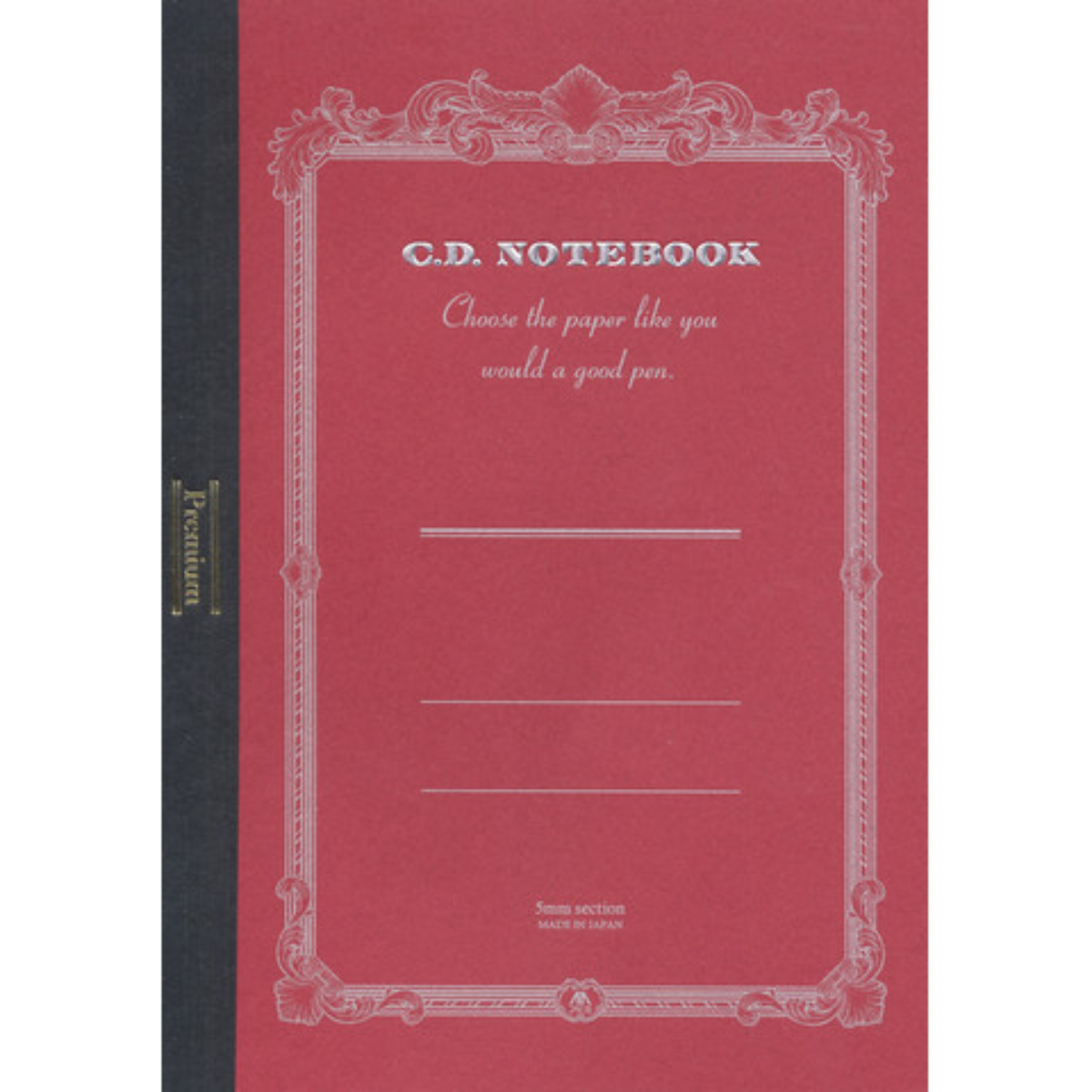 Apica Premium CD Notebook - Red - Grid - A5-Pen Boutique Ltd