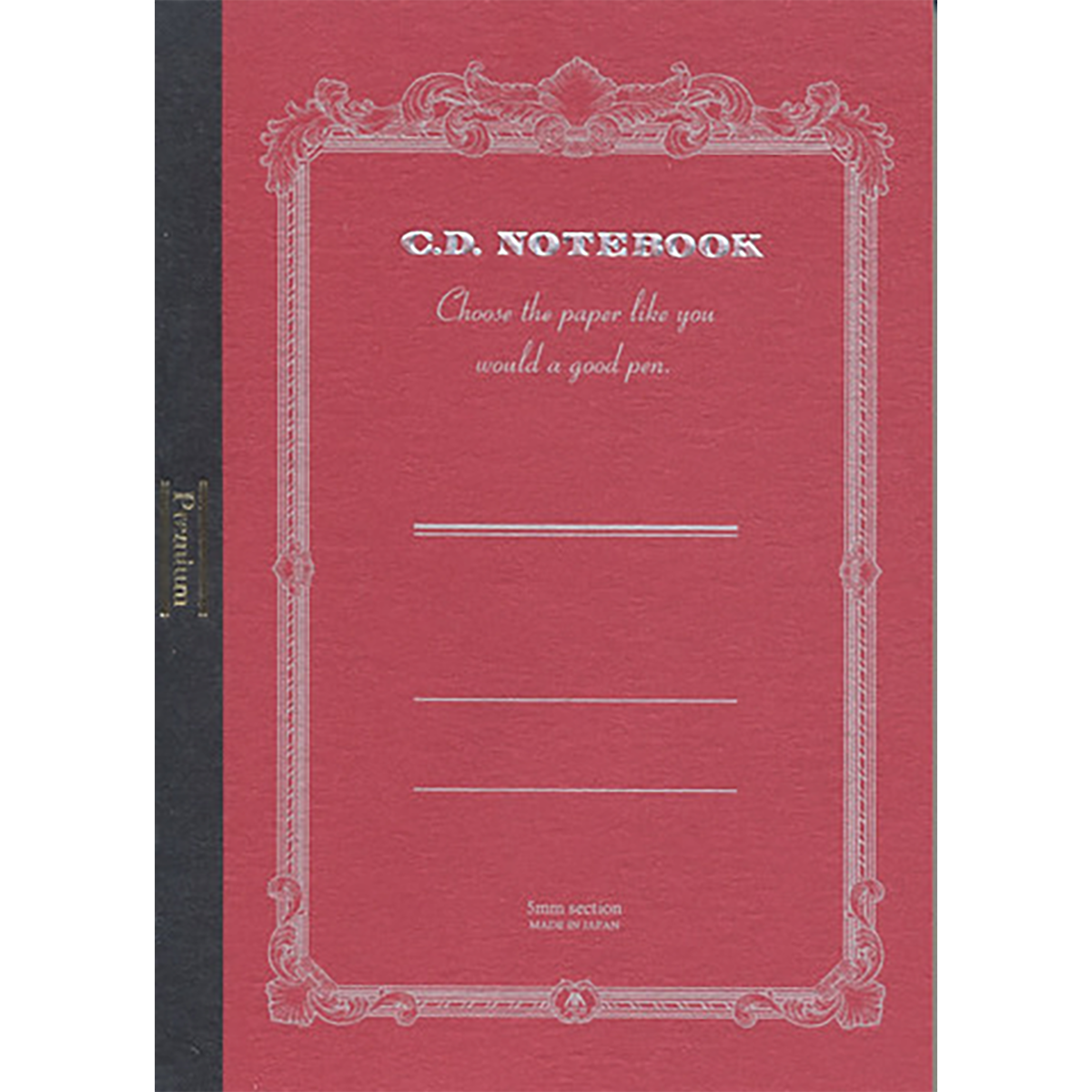 Apica Premium CD Notebook - Red - Grid - A6-Pen Boutique Ltd