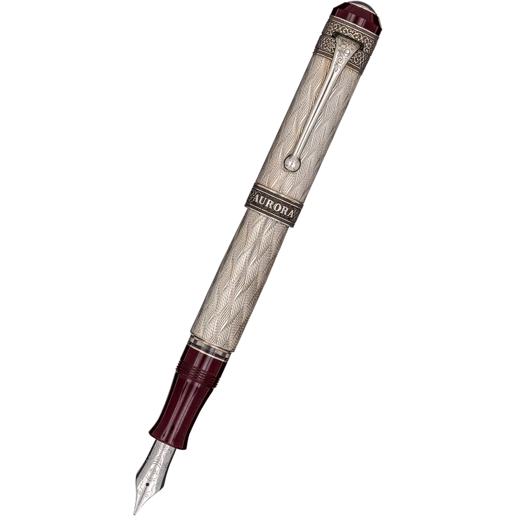 Aurora 80th Anniversary Fountain Pen - Limited Edition - Sterling Silver-Pen Boutique Ltd