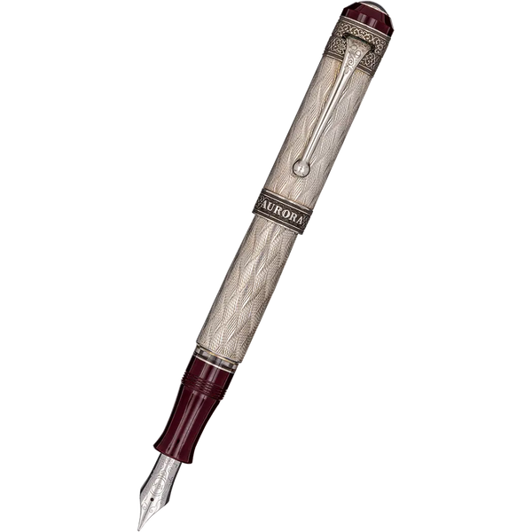 Aurora 80th Anniversary Fountain Pen - Limited Edition - Sterling Silver-Pen Boutique Ltd