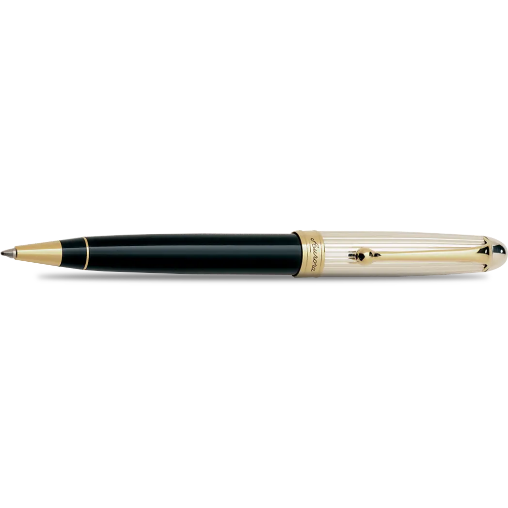 Aurora 88 Ballpoint Pen - Black - Sterling Silver-Pen Boutique Ltd