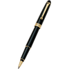 Aurora 88 Rollerball Pen - Black - Gold Plated-Pen Boutique Ltd