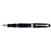 Aurora 888 Fountain Pen - Blue Ebonite - Chrome Trim - 18K Nib (Limited Edition) Aurora