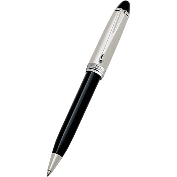 Aurora Ipsilon Ballpoint Pen - Black - Chrome Trim-Pen Boutique Ltd