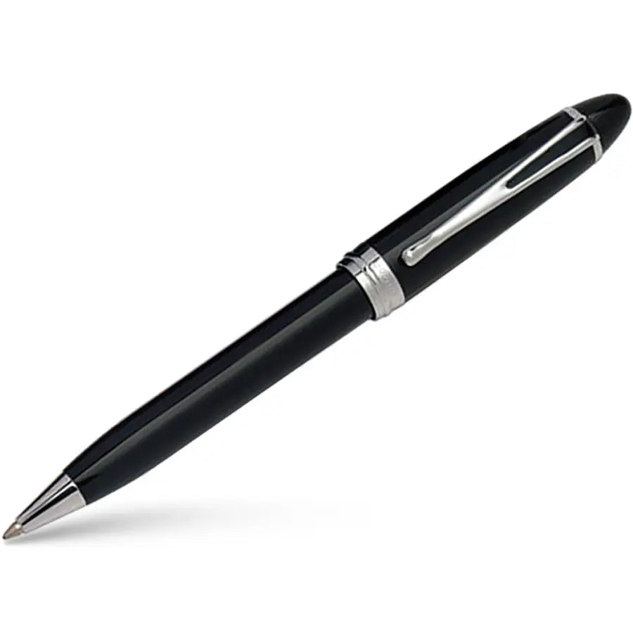 Aurora Ipsilon Deluxe Ballpoint Pen - Black - Chrome Trim-Pen Boutique Ltd