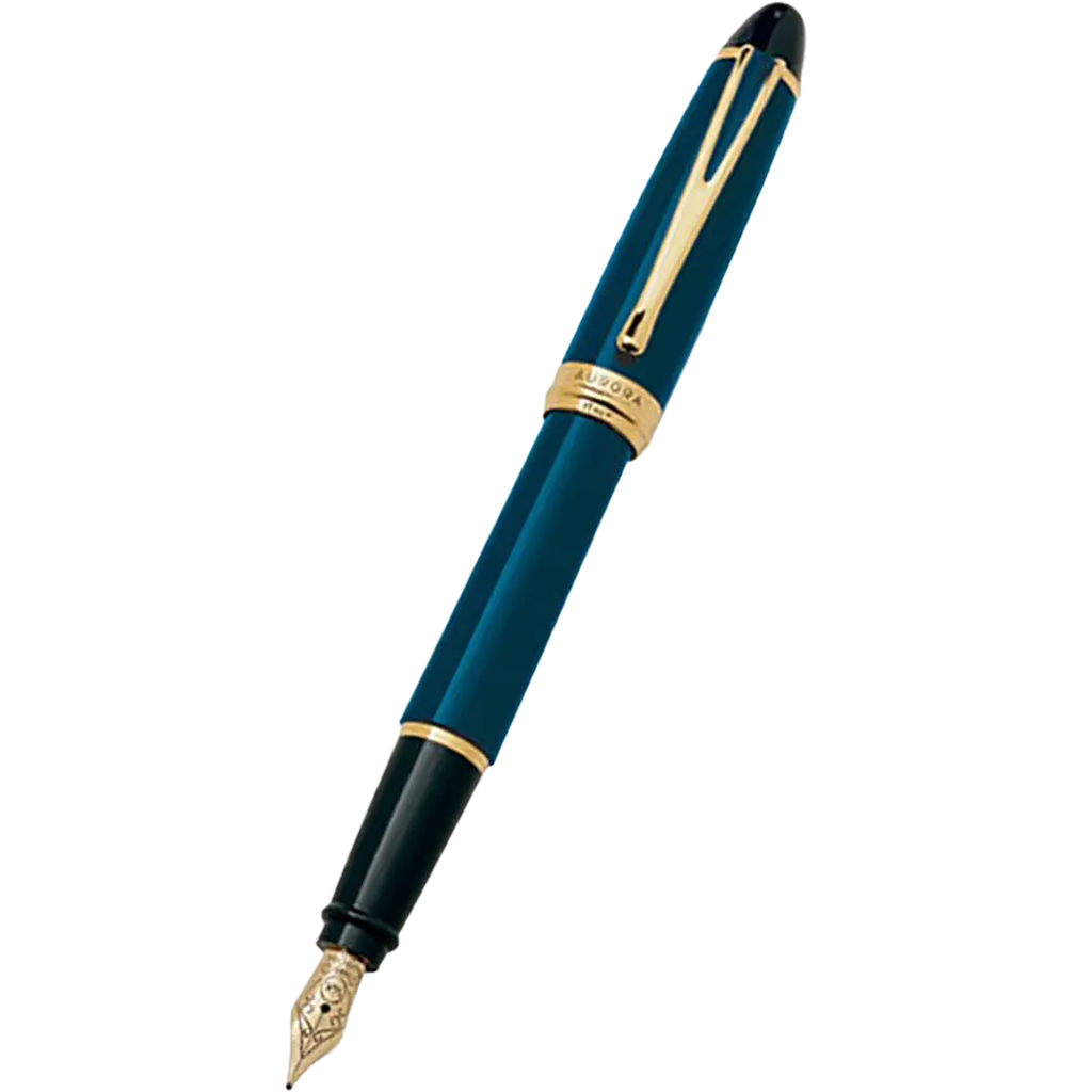 Aurora Ipsilon Deluxe Fountain Pen - Blue - 14K Gold Nib-Pen Boutique Ltd