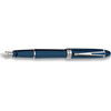 Aurora Ipsilon Deluxe Fountain Pen - Blue - Chrome Trim-Pen Boutique Ltd