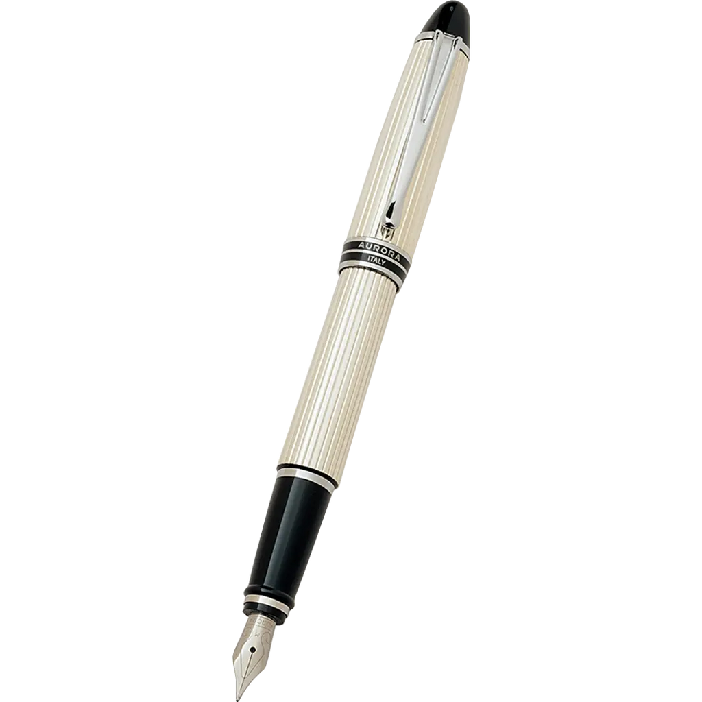 Aurora Ipsilon Fountain Pen - Sterling Silver-Pen Boutique Ltd