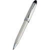 Aurora Ipsilon Quadra Pattern Ballpoint Pen - Sterling Silver-Pen Boutique Ltd