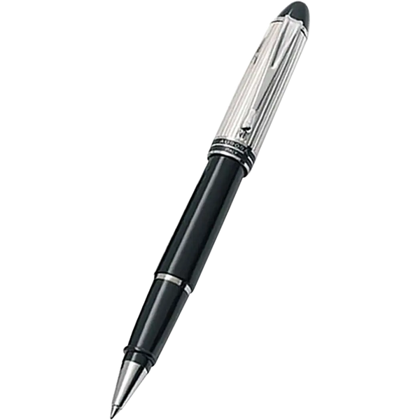 Aurora Ipsilon Rollerball Pen - Black - Sterling Silver Trim-Pen Boutique Ltd