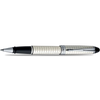 Aurora Ipsilon Rollerball Pen - Sterling Silver (Quadra Pattern)-Pen Boutique Ltd