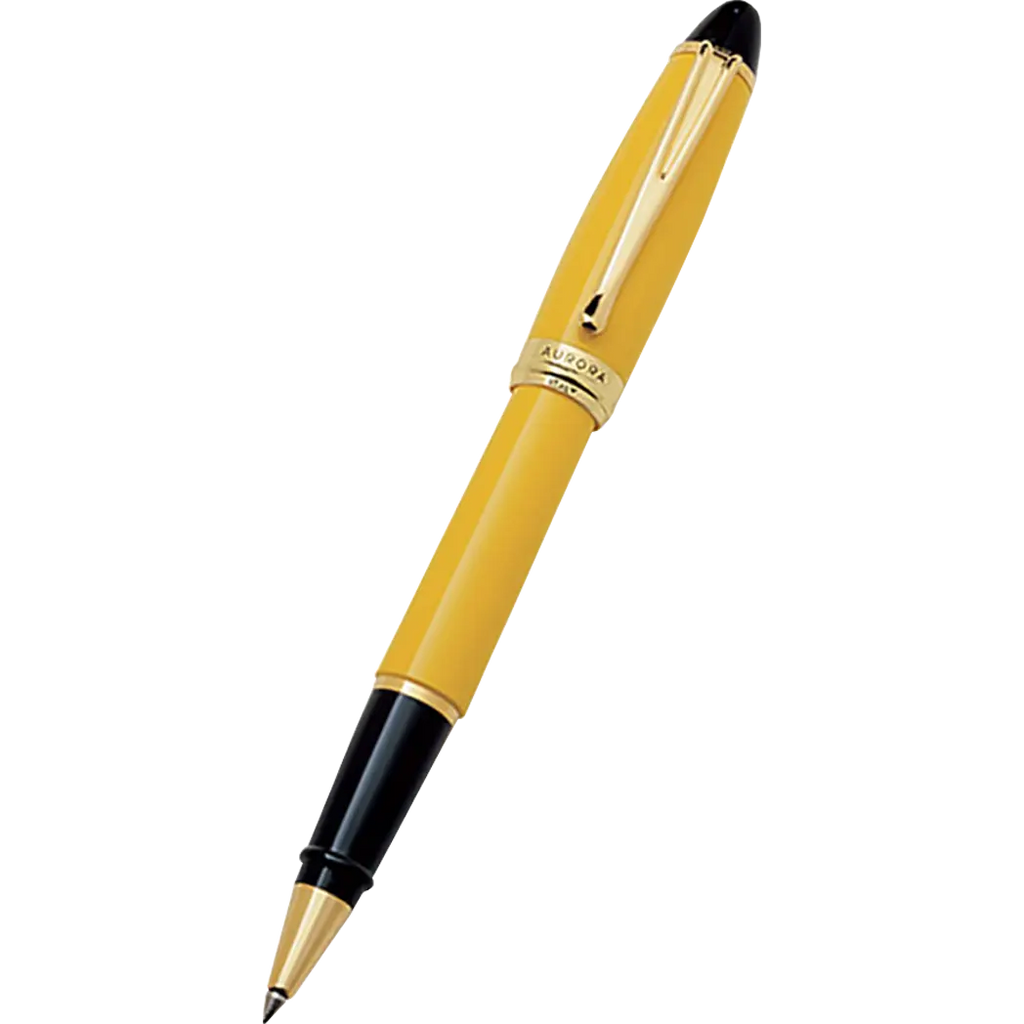 Aurora Ipsilon Rollerball Pen - Yellow-Pen Boutique Ltd