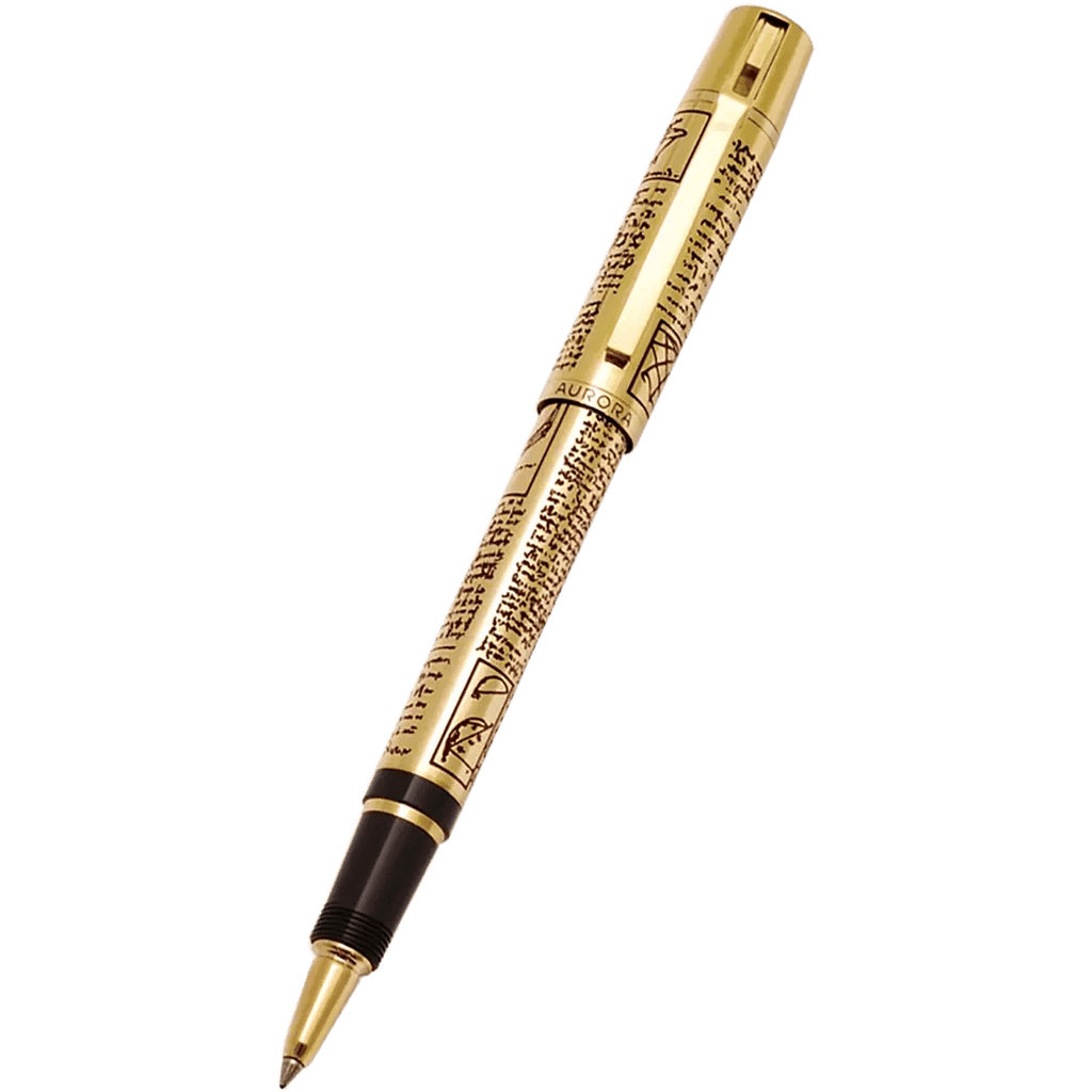 Aurora Leonardo Da Vinci Rollerball Pen - Limited Edition - All Vermeil - Pen Boutique Ltd