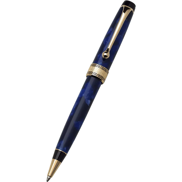 Aurora Optima Auroloide Ballpoint Pen - Blue - Gold Trim-Pen Boutique Ltd