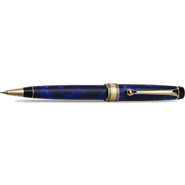 Stylo Bille Aurora Optima, Résine Auroloide Bleue, Attributs Chromés, Réf. 998-CBA - Neuf Complet