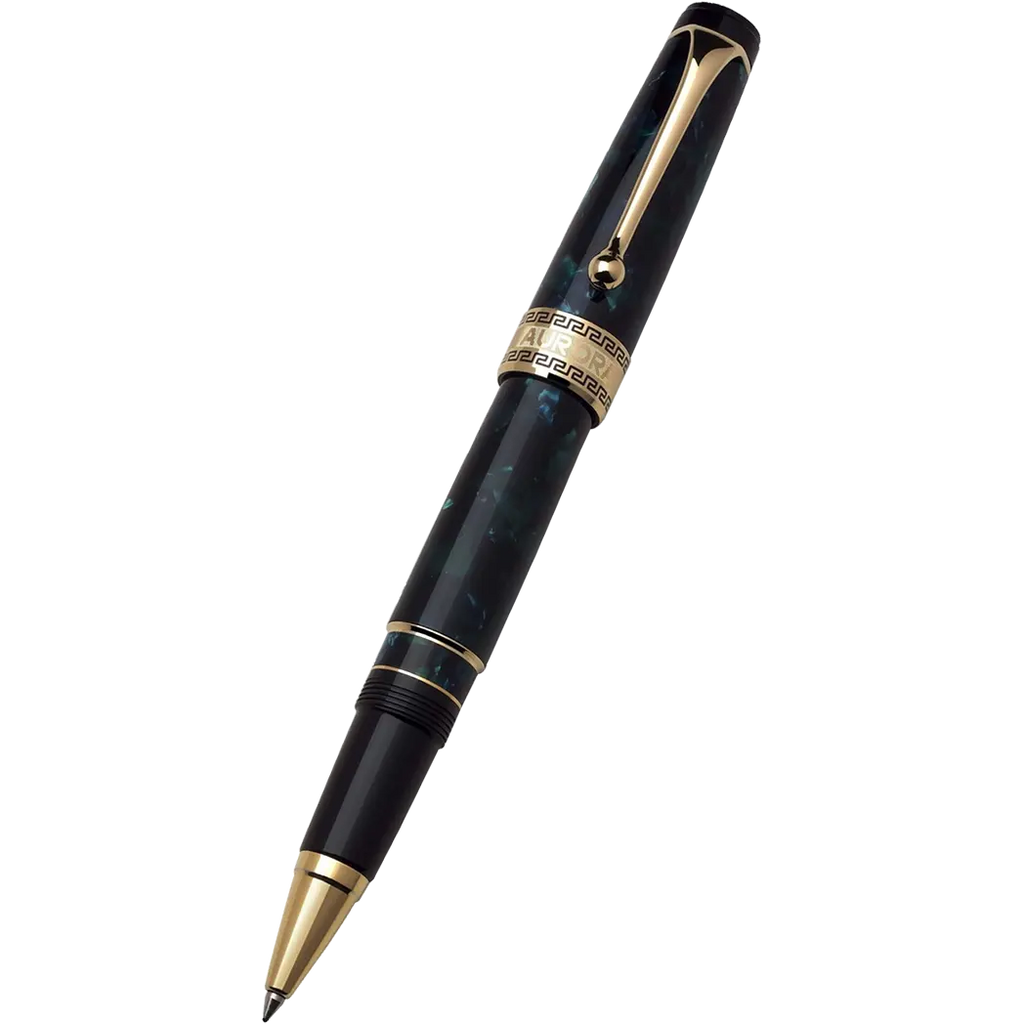 Aurora Optima Auroloide Rollerball Pen - Emerald Green - Gold Trim-Pen Boutique Ltd
