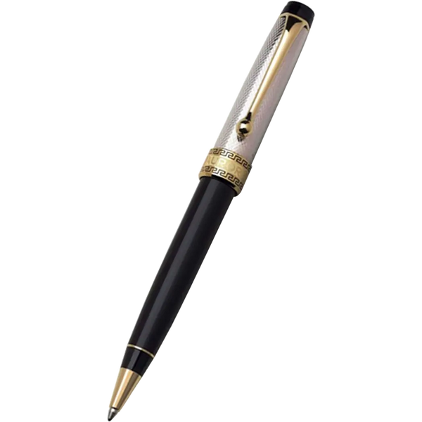 Aurora Optima Ballpoint Pen - Solid Silver-Pen Boutique Ltd