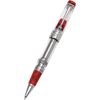 Aurora Optima Demonstrator Rollerball Pen - Red Auroloide - Chrome Trim-Pen Boutique Ltd