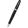Aurora Optima Fountain Pen - Black - Chrome Trim-Pen Boutique Ltd